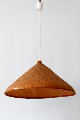 Large Mid-Century Wicker Pendant Lamp, Germany, 1960s-WPT-901341