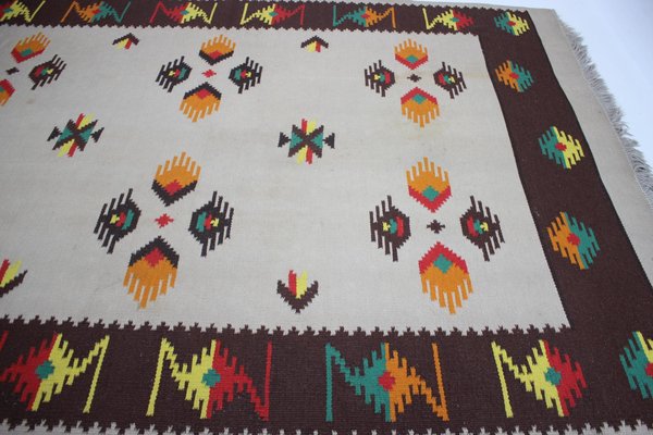 Large Mid-Century Wool Kilim Rug, 1960s-TZ-920260