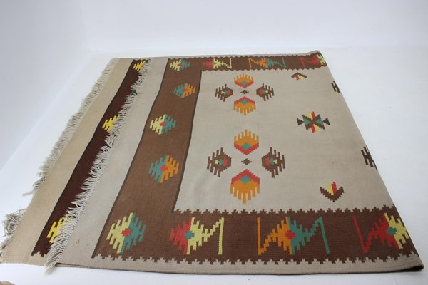 Large Mid-Century Wool Kilim Rug, 1960s-TZ-920260