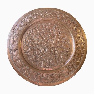 Large Middle Eastern Tray in Piercet Copper, 1960s-LCR-1405550