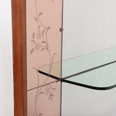 Large Mirror with Console Shelf, 1950s-VMM-1411142