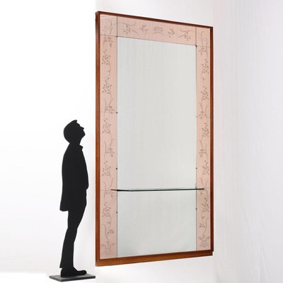 Large Mirror with Console Shelf, 1950s-VMM-1411142