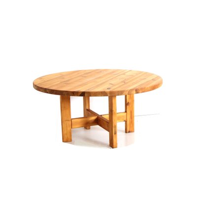 Large Model RW152 Round Dining Table in Pine by Roland Wilhelmsson for Karl Andersson & Söner, 1970s-XID-1797148