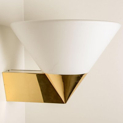 Large Modern Wall Lamps attributed to Glashütte Limburg, 1970, Set of 2-VDW-1416531