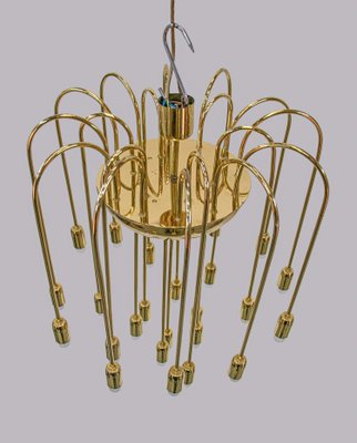 Large Modernist Brass Spider Chandelier by J.T. Kalmar, 1960s-DEK-1171082