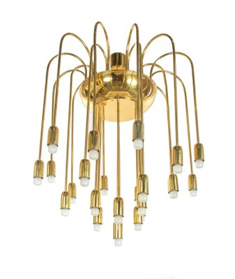 Large Modernist Brass Spider Chandelier by J.T. Kalmar, 1960s-DEK-1171082