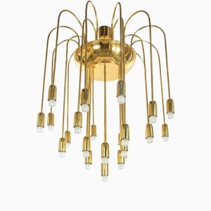 Large Modernist Brass Spider Chandelier by J.T. Kalmar, 1960s-DEK-1171082