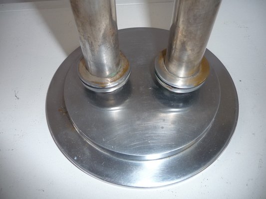 Large Modernist Machine Age Candlesticks, 1930s, Usa., Set of 2-XHV-1104590