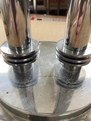 Large Modernist Machine Age Candlesticks, 1930s, Usa., Set of 2-XHV-1104590