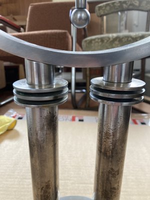 Large Modernist Machine Age Candlesticks, 1930s, Usa., Set of 2-XHV-1104590