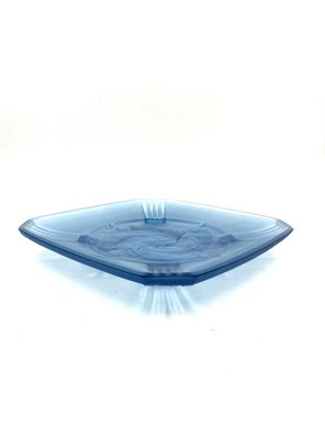 Large Molded Glass Naiads Dish from Verreries Des Hanots, France, 1930s-TXN-1309293