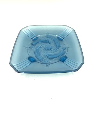 Large Molded Glass Naiads Dish from Verreries Des Hanots, France, 1930s-TXN-1309293