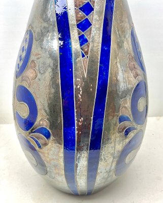 Large Monumental Handmade and Hand-Glazed Floor Vase, 1950s-MJY-1395411