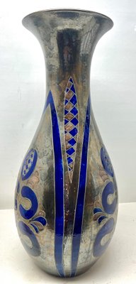 Large Monumental Handmade and Hand-Glazed Floor Vase, 1950s-MJY-1395411