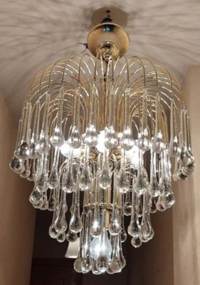 Large Murano Chandelier from Venini, 1960s-KRH-2036769