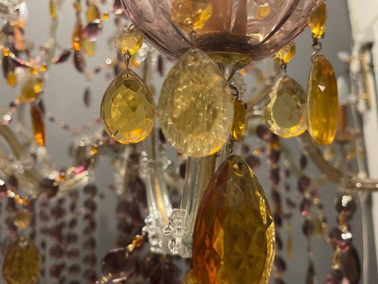 Large Murano Crystal Chandelier, 1960s-JJC-1732198