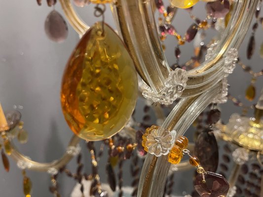 Large Murano Crystal Chandelier, 1960s-JJC-1732198