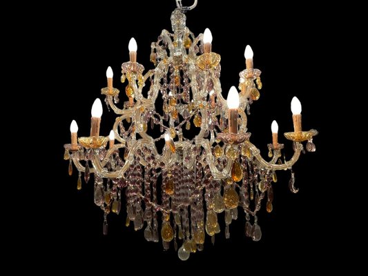 Large Murano Crystal Chandelier, 1960s-JJC-1732198