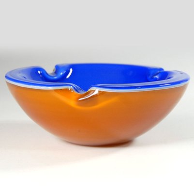 Large Murano Glass Ashtray attributed to Seguso, 1970s-GIW-1782095