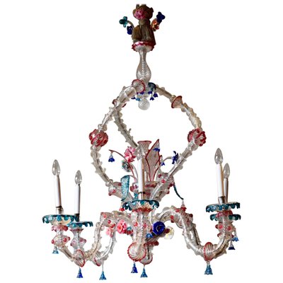 Large Murano Glass Carezzonico Chandelier-TDA-1376363