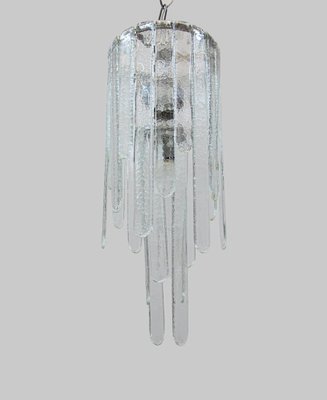 Large Murano Glass Cascade Chandelier attributed to Carlo Nason for Mazzega, 1960s-DEK-1410213