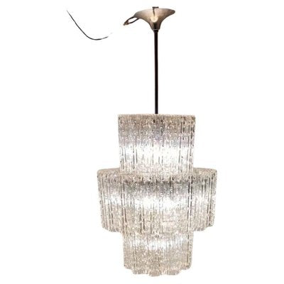 Large Murano Glass Chandelier by Toni Zuccheri for Venini, 1960s-TOI-1802880