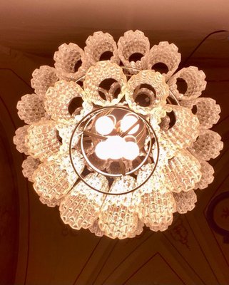 Large Murano Glass Chandelier by Toni Zuccheri for Venini, 1960s-TOI-1802880