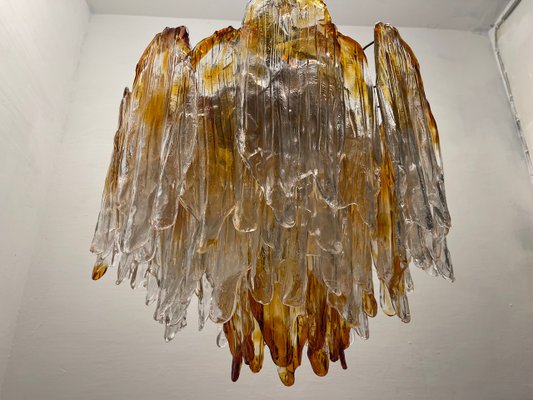 Large Murano Glass Chandelier from AV Mazzega, 1970s-JJC-1789317