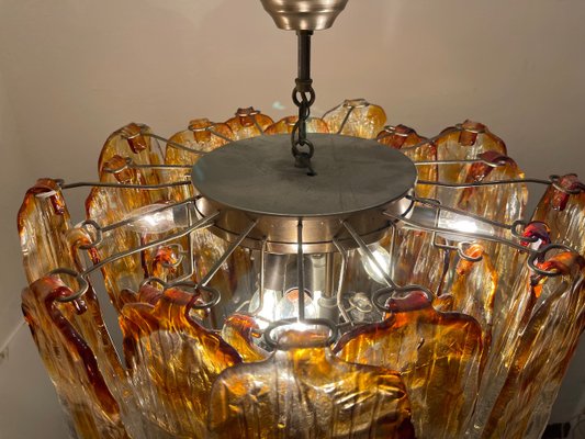 Large Murano Glass Chandelier from AV Mazzega, 1970s-JJC-1789317