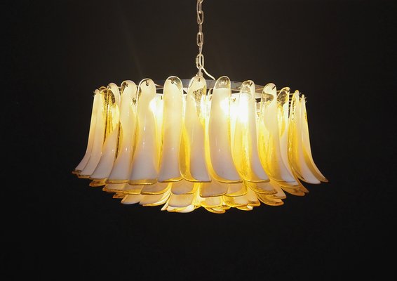 Large Murano Glass Chandelier in Murano Glass and Nickel Plated Metal, 1990s-FHZ-1818496