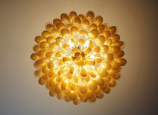 Large Murano Glass Chandelier in Murano Glass and Nickel Plated Metal, 1990s-FHZ-1818496