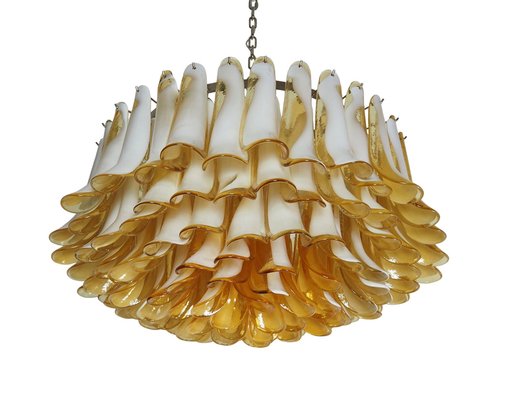 Large Murano Glass Chandelier in Murano Glass and Nickel Plated Metal, 1990s-FHZ-1818496