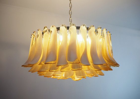 Large Murano Glass Chandelier in Murano Glass and Nickel Plated Metal, 1990s-FHZ-1818496