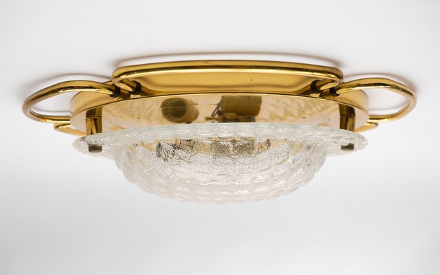 Large Murano Glass Flush Mount, 1960s-KQB-1728731