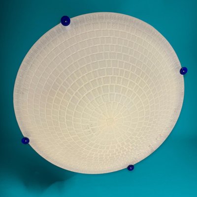 Large Murano Glass Flushmount Ceiling Light, 1980s-JJC-1449860