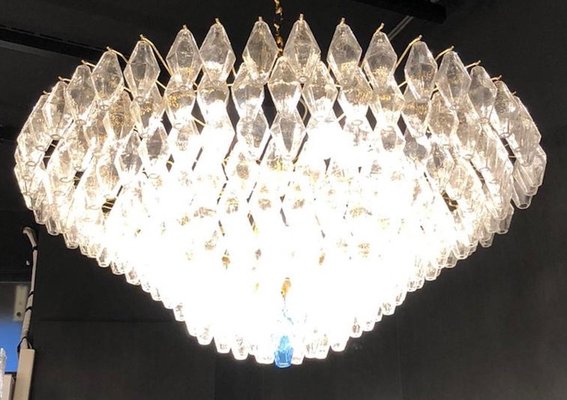 Large Murano Glass Poliedri Ceiling Light or Chandelier-MBH-1032558