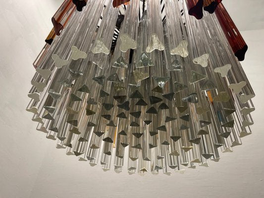 Large Murano Glass Prism Triedri Chandelier by Paolo Venini, 1960s-JJC-1768409