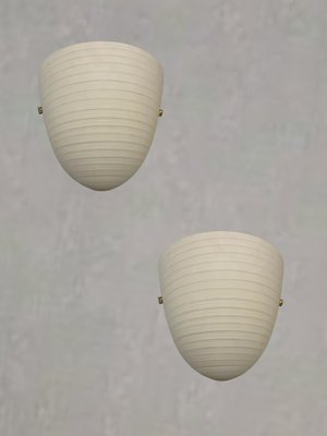 Large Murano Glass Sconces by Zonca, Italy, 1980s, Set of 2-JJC-1452643