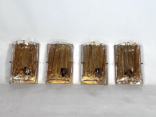 Large Murano Glass Sconces from La Murrina, 1970s, Set of 4-OT-1355146