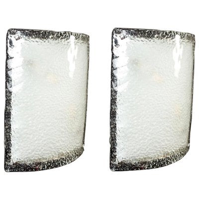 Large Murano Glass Sconces or Wall Lights from Vistosi, 1970, Set of 2-MBH-1031722