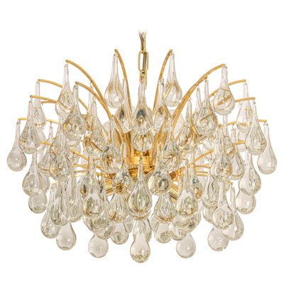 Large Murano Glass Tear Drop Chandelier by Christoph Palme, Germany, 1970s-UGR-1086284