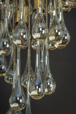 Large Murano Glass Tear Drop Chandelier by Christoph Palme, Germany, 1970s-UGR-1377973