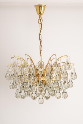 Large Murano Glass Tear Drop Chandelier by Christoph Palme, Germany, 1970s-UGR-1086284