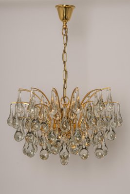 Large Murano Glass Tear Drop Chandelier by Christoph Palme, Germany, 1970s-UGR-1086284