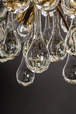 Large Murano Glass Tear Drop Chandelier by Christoph Palme, Germany, 1970s-UGR-1086284