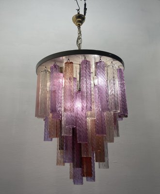 Large Murano Glass Tube Chandelier, 1980s-JJC-1758309