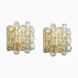 Large Murano Glass Wall Sconces attributed to Doria, Germany, 1960s, Set of 2-UGR-1791286