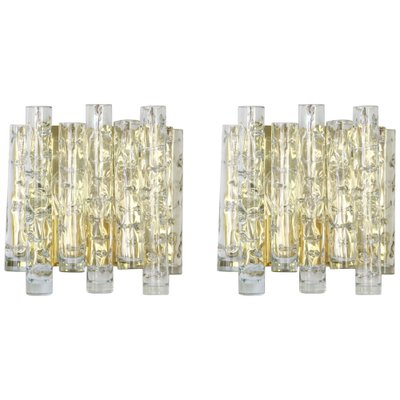 Large Murano Glass Wall Sconces by Doria, Germany, 1960s, Set of 2-UGR-1085679