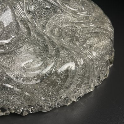 Large Murano Ice Glass Ceiling Lamp attributed J.T. Kalmar, Austria, 1960s-WQC-2020439