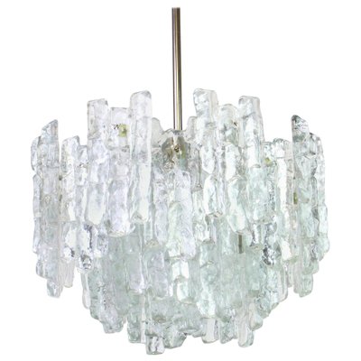 Large Murano Ice Glass Chandelier by Kalmar, Austria, 1960s-UGR-1085677